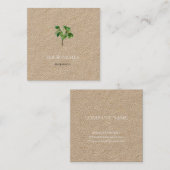 植物学「マグノリア」名刺バイレドゥテ スクエア名刺 (正面/裏面)