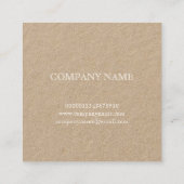 植物学「マグノリア」名刺バイレドゥテ スクエア名刺 (裏面)