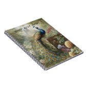 植物学：孔雀のカスタマイズ可能 ノートブック (右側)