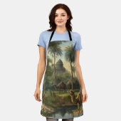 植物学：川の近くのジャングルで水仙 エプロン (着用した状態)