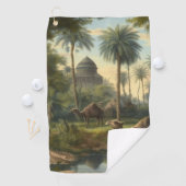 植物学：川の近くのジャングルで水仙 ゴルフタオル (インサイチュ)