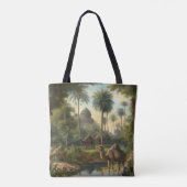 植物学：川の近くのジャングルで水仙 トートバッグ (裏面)