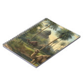 植物学：川の近くのジャングルで水仙 ノートブック (左側)