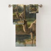 植物学：川の近くのジャングルで水仙 バスタオルセット (インサイチュ)