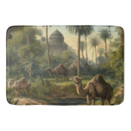 植物学：川の近くのジャングルで水仙 バスマット