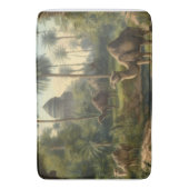 植物学：川の近くのジャングルで水仙 バスマット (正面縦)