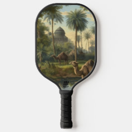 植物学：川の近くのジャングルで水仙 ピックルボールラケット