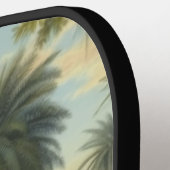 植物学：川の近くのジャングルで水仙 ピックルボールラケット (左詳細)