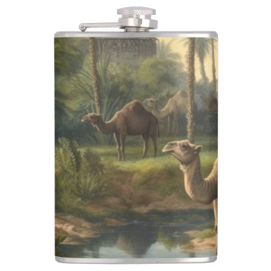 植物学：川の近くのジャングルで水仙 フラスク (正面)