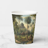 植物学：川の近くのジャングルで水仙 紙コップ (裏面)