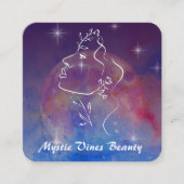 *~*植物宇宙月女神フローラQR植物学 スクエア名刺 (正面)