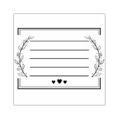 植物封筒アドレスゴールプランナージャーナルRu ラバースタンプ (インプリント)