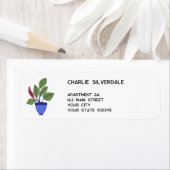 植物差出人住所 ラベル (インサイチュ)