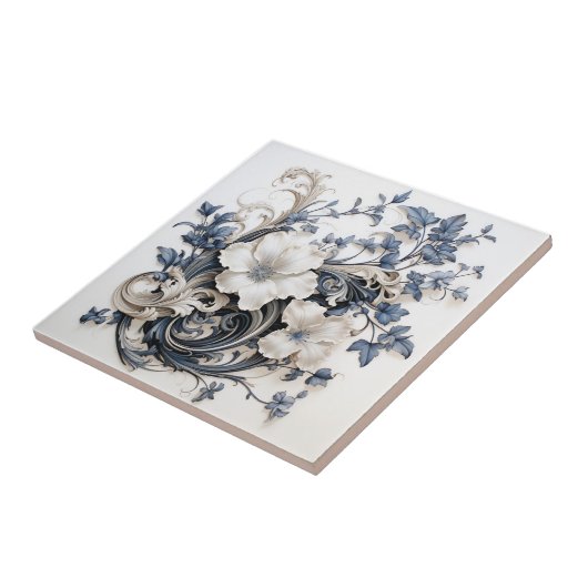 植物巻物 タイル (側面)