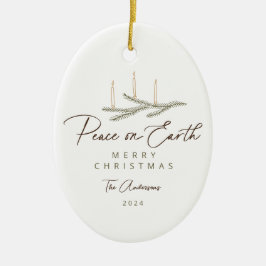 植物平和素朴対地球スクリプト写真 セラミックオーナメント