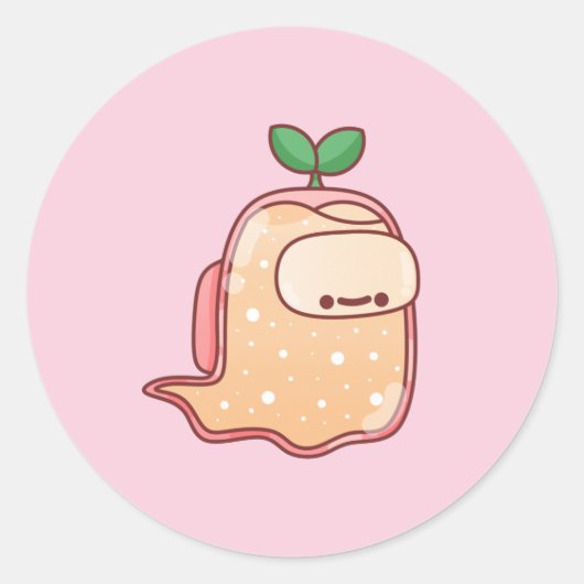 植物幽霊 ラウンドシール (正面)