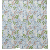 植物形オーガニック状 シャワーカーテン (正面)