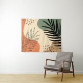 植物形オーガニック状 タペストリー (インサイチュ(横))