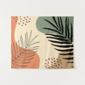 植物形オーガニック状 タペストリー (正面(横))