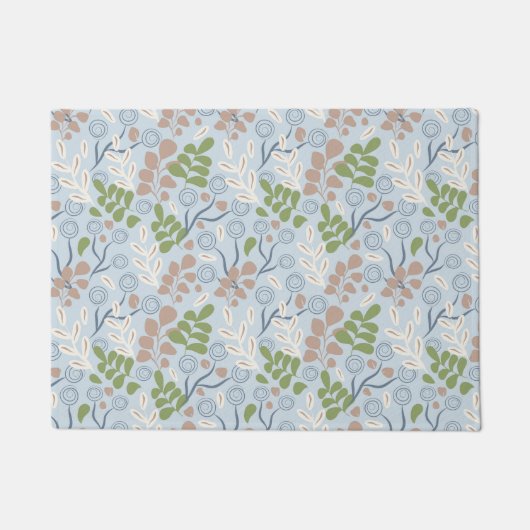 植物形オーガニック状 ドアマット (正面)