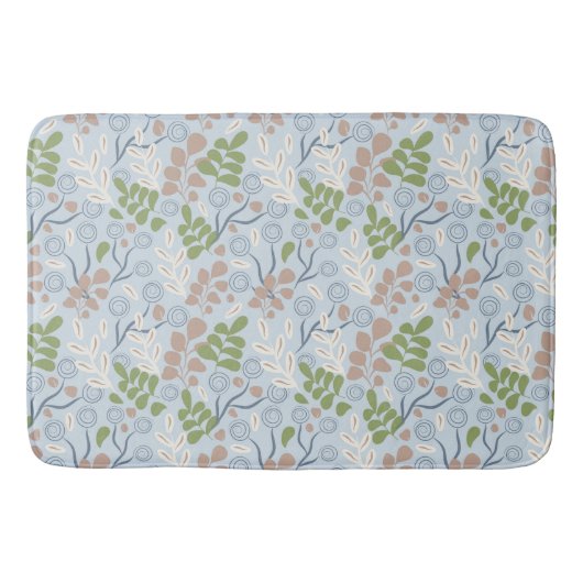 植物形オーガニック状 バスマット (正面)