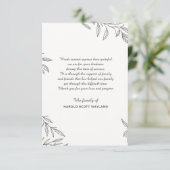 植物忌シンプル別サンキューカード サンキューカード (スタンド正面)