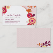 植物性お洒落フローラ自然紅葉 名刺 (正面/裏面)