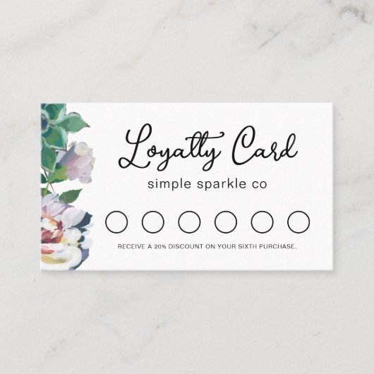 植物性かわいらしフローラと多肉性 ロイヤリティカード (正面)