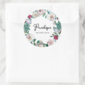 植物性かわいらし多肉質フローラリース ラウンドシール (バッグ)