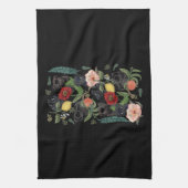 植物性とブラックパグt – バイハエバケット キッチンタオル (縦)