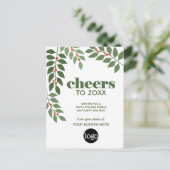 植物性のとロ葉ゴを使用したBusiness Greeting - シーズンポストカード (スタンド正面)