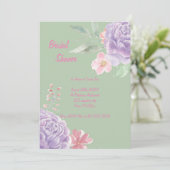 植物性のブライダルシャワーへの招待 招待状 (スタンド正面)