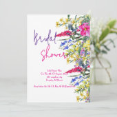 植物性のブライダルシャワーへの招待 招待状 (スタンド正面)