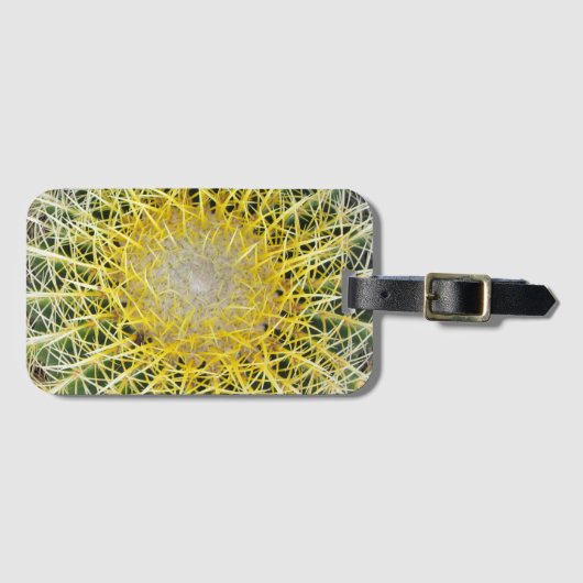 植物性の不快なアリドサボテン ラゲッジタグ (正面横)