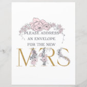 植物性の住所と封筒の記号 (正面)