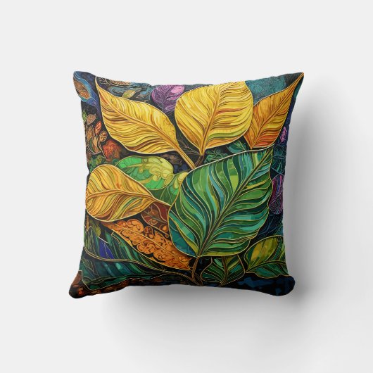 植物性の優雅さ クッション (裏面)