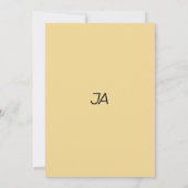 植物性の夏のカラフルフローラテーブル番号 招待状 (裏面)