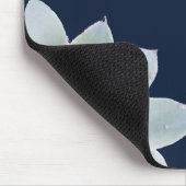 植物性の多肉性のエレガント緑 マウスパッド (コーナー)