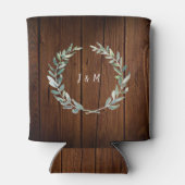 植物性の水葉色の新郎新婦結婚の 缶クーラー (裏面)