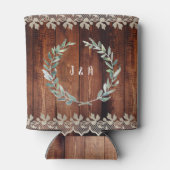 植物性の水葉色の素朴な木結婚の 缶クーラー (裏面)