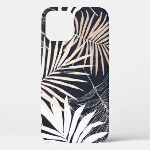 植物性の熱帯植物の葉:ヴィンテージグラフィック iPhone 12ケース