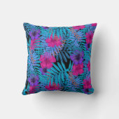 植物性の熱帯花 クッション (裏面)