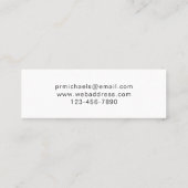 植物性の筋書きかわいらしの多汁 スキニー名刺 (裏面)