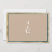 植物性の素朴な森のフローラありがとう 招待状 (裏面)