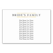 植物性の紫色の紫色の花束結婚の テーブルナンバー (裏面)