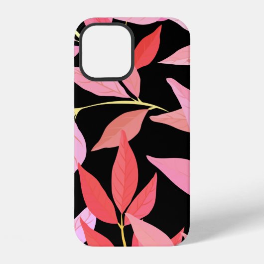 植物性の継ぎ目のないパ葉ターン。明るい和 iPhoneケース (裏面)
