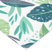 植物性の緑と白の葉柄 テーブルクロス (アングル)