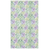 植物性の緑と紫の水色の多肉植物 テーブルクロス (正面)