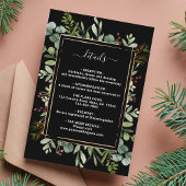 植物性の緑のクリスマス結婚の詳細 エンクロージャーカード