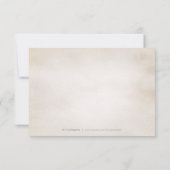 植物性の緑のヴィンテージ素朴な感謝していあなた サンキューカード (裏面)